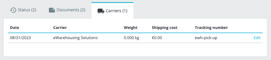 Tracking information